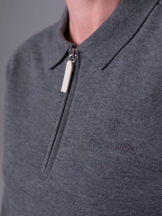 PS of Sweden Olivia Polo Shirt - Dark Grey