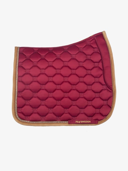 PS of Sweden Vintage Monogram Dressage Saddle Pad - Midnight Fuchsia
