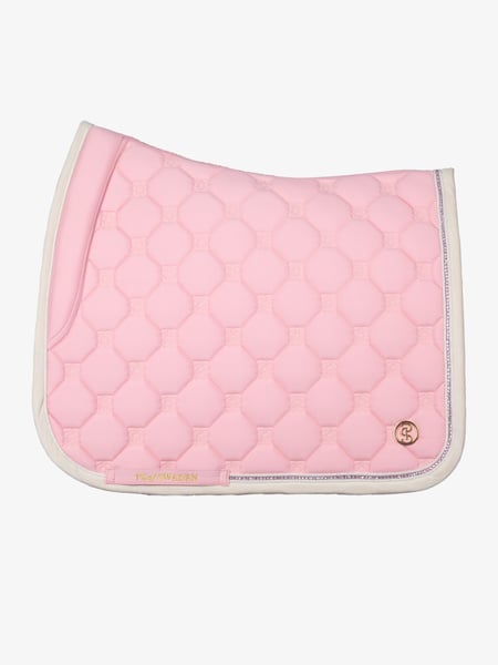 PS of Sweden Vintage Monogram Dressage Saddle Pad - Hortensia Pink