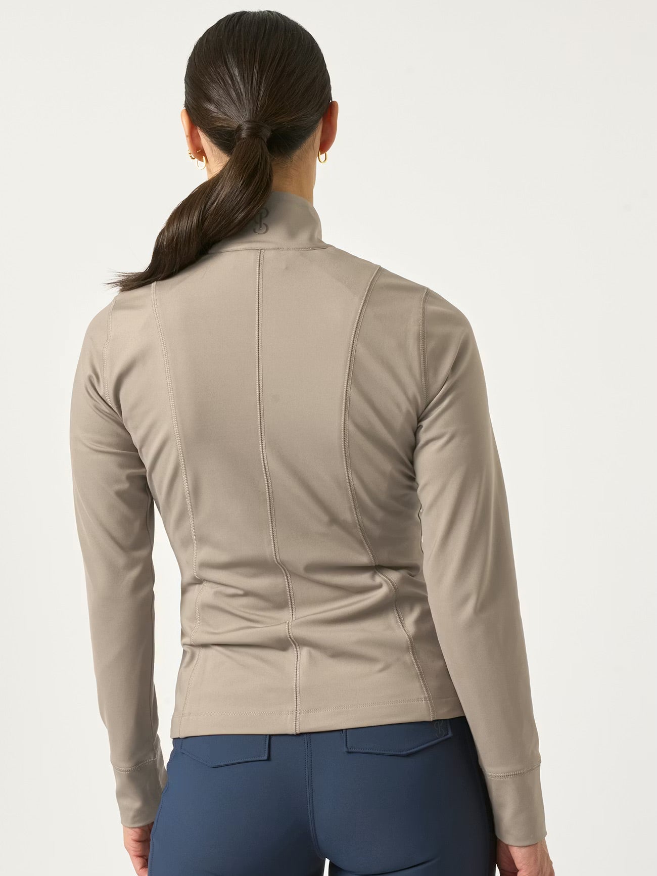 PS of Sweden Kaia Full Zip Mid Layer - Greige