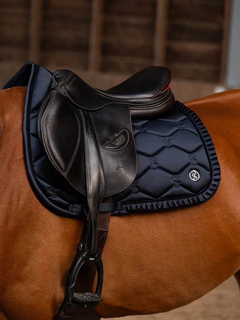 PS of Sweden Ruffle Jump Saddle Pad - Navy