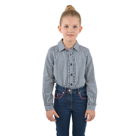 Thomas Cook Girls Isla Gingham Long Sleeve Shirt - size 2