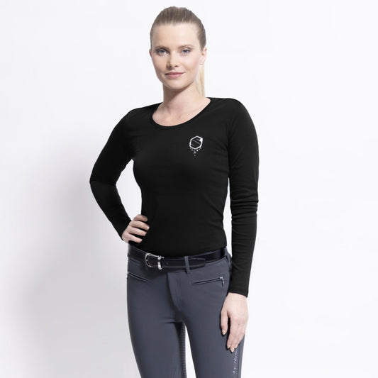 Samshield Axelle Long Sleeve Training T-Shirt - Navy - Large