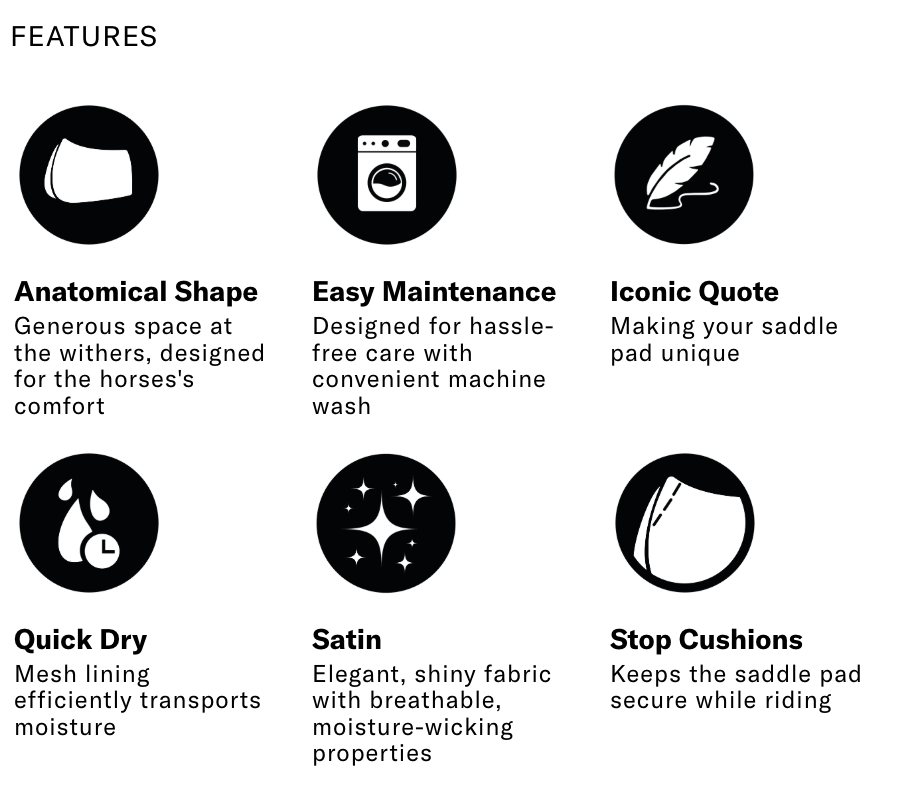 PS of Sweden Signature Jump Saddle Pad - Java Noir