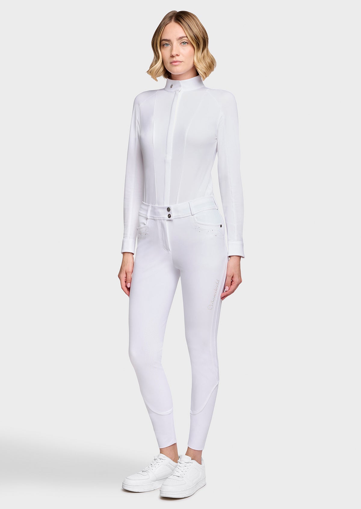 Samshield Delice Floral Full Grip Breeches - White