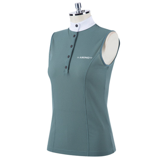 Animo Bastille Ladies Sleeveless Competition Shirt - Giada Green