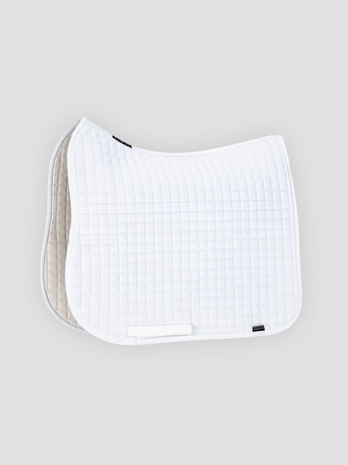 Equiline Quadro Plain Saddle Blanket - white Jumping Full