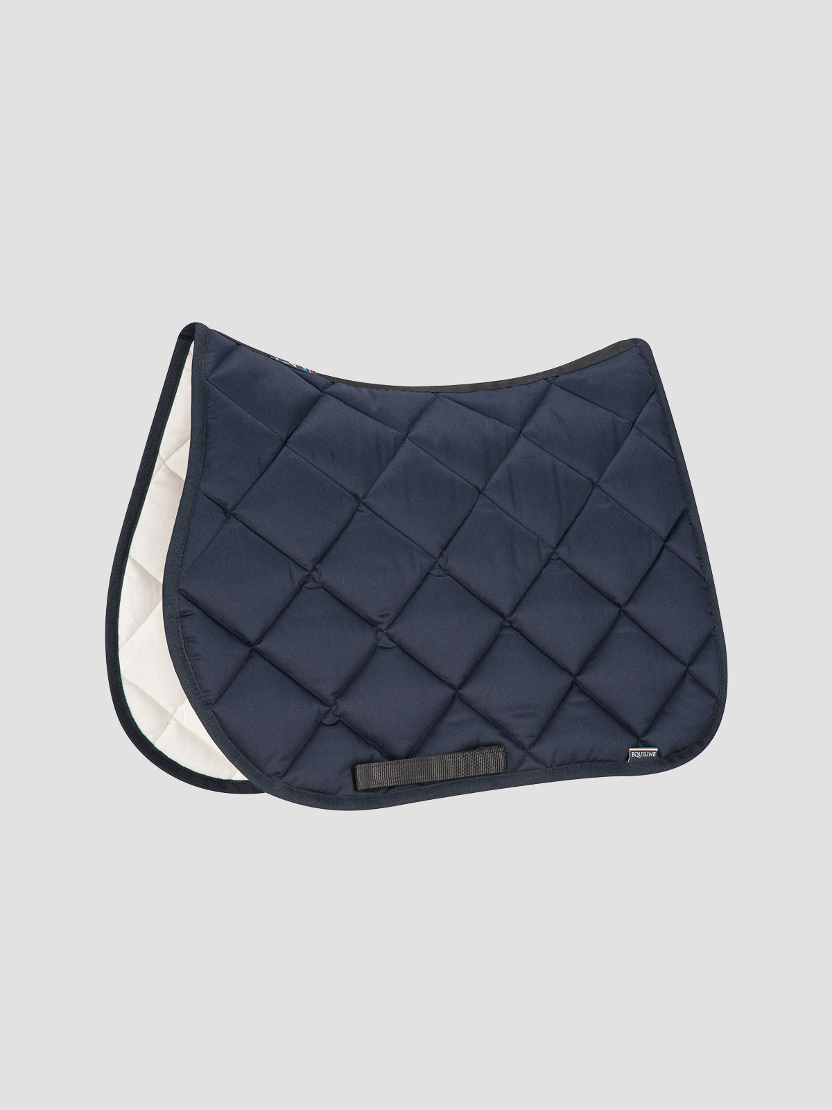 Equiline Plain New Rombo Saddle Blanket - Black Dressage