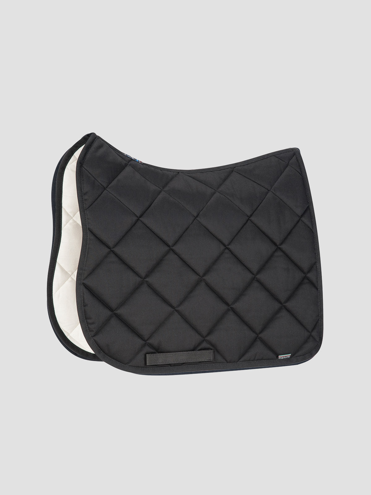 Equiline Plain New Rombo Saddle Blanket - Black Dressage