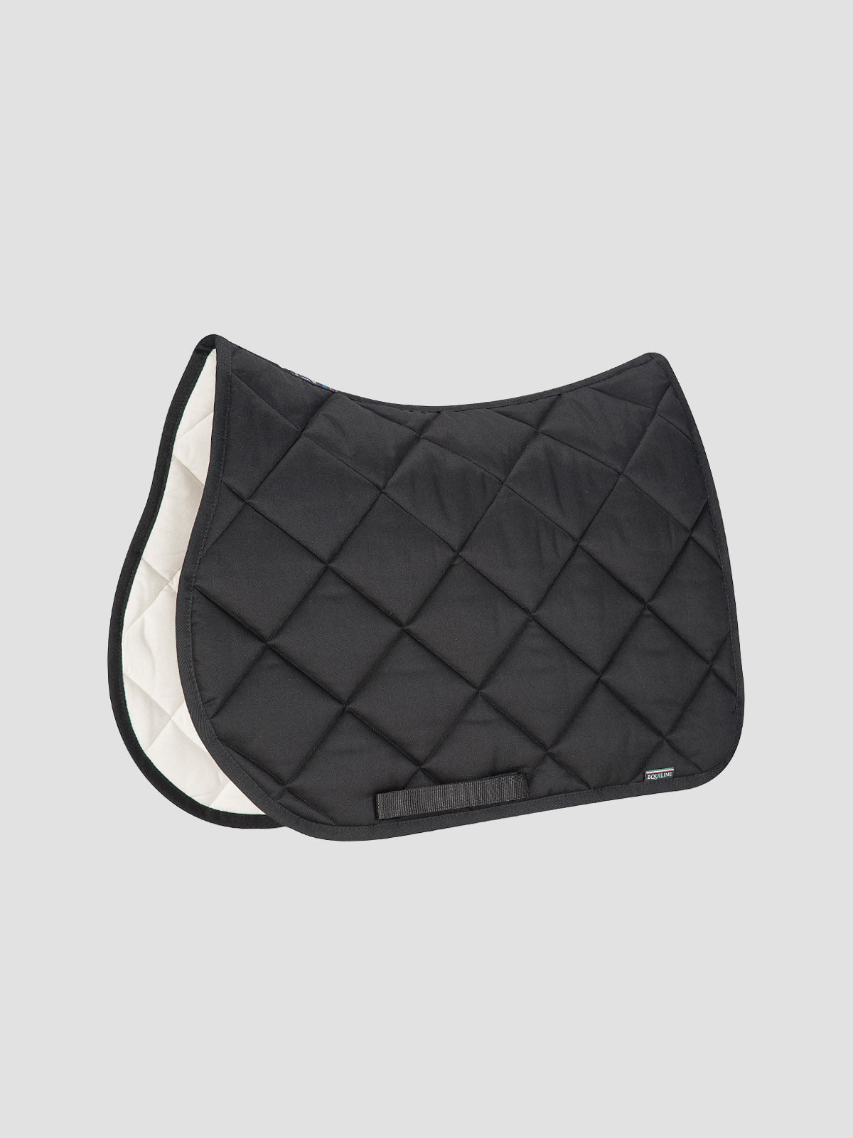 Equiline Plain New Rombo Saddle Blanket - Black Dressage