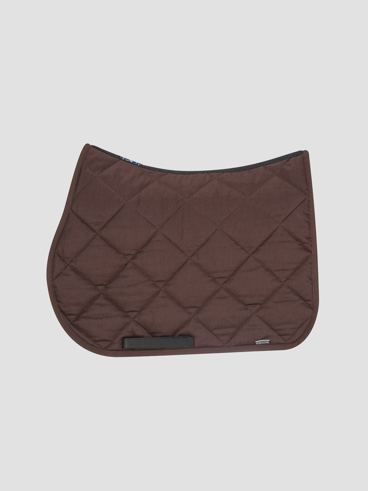 Equiline Plain New Rombo Saddle Blanket - Black Dressage