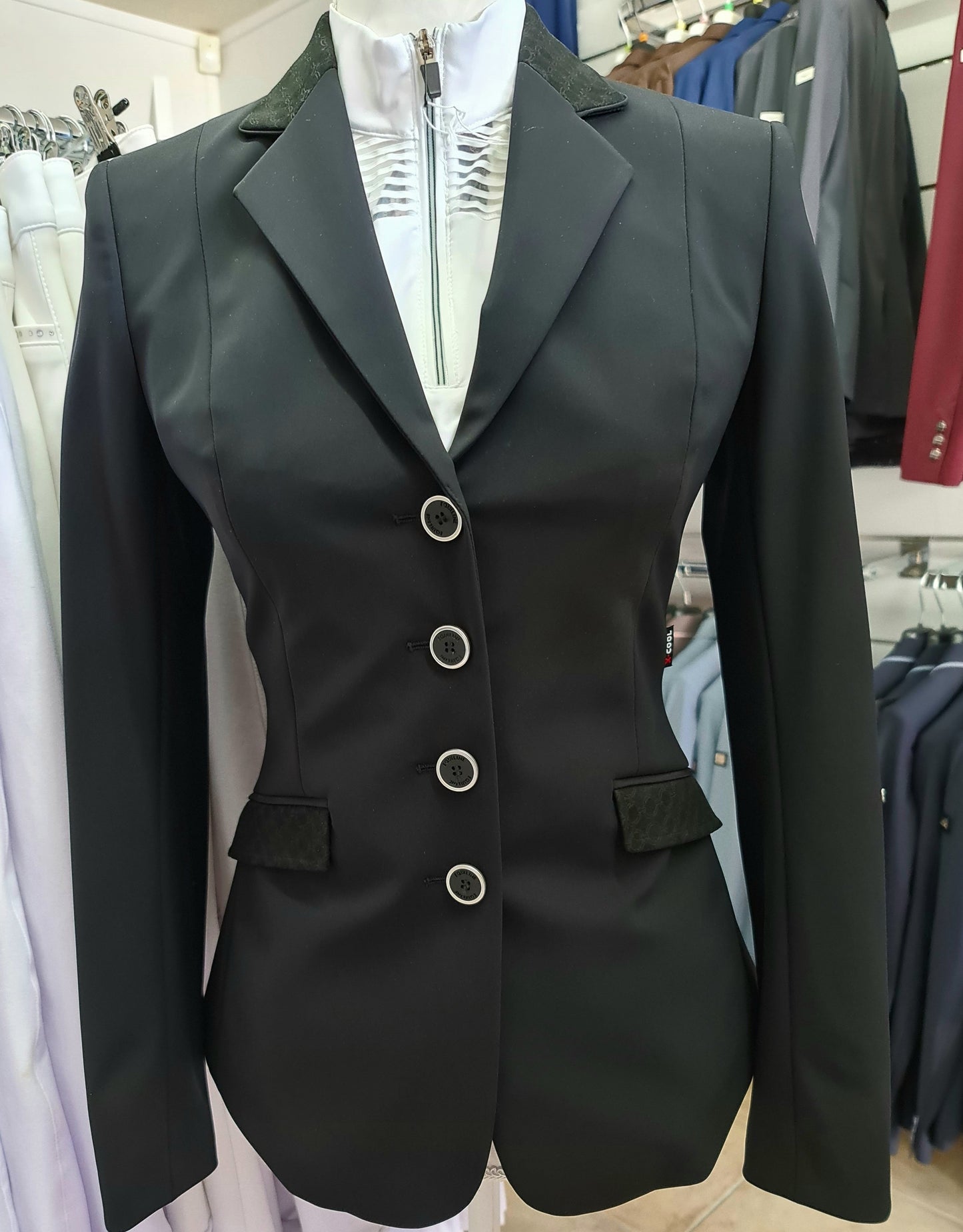 Equiline Florence Womens Competition Jacket - Navy IT 36 / NZ 4