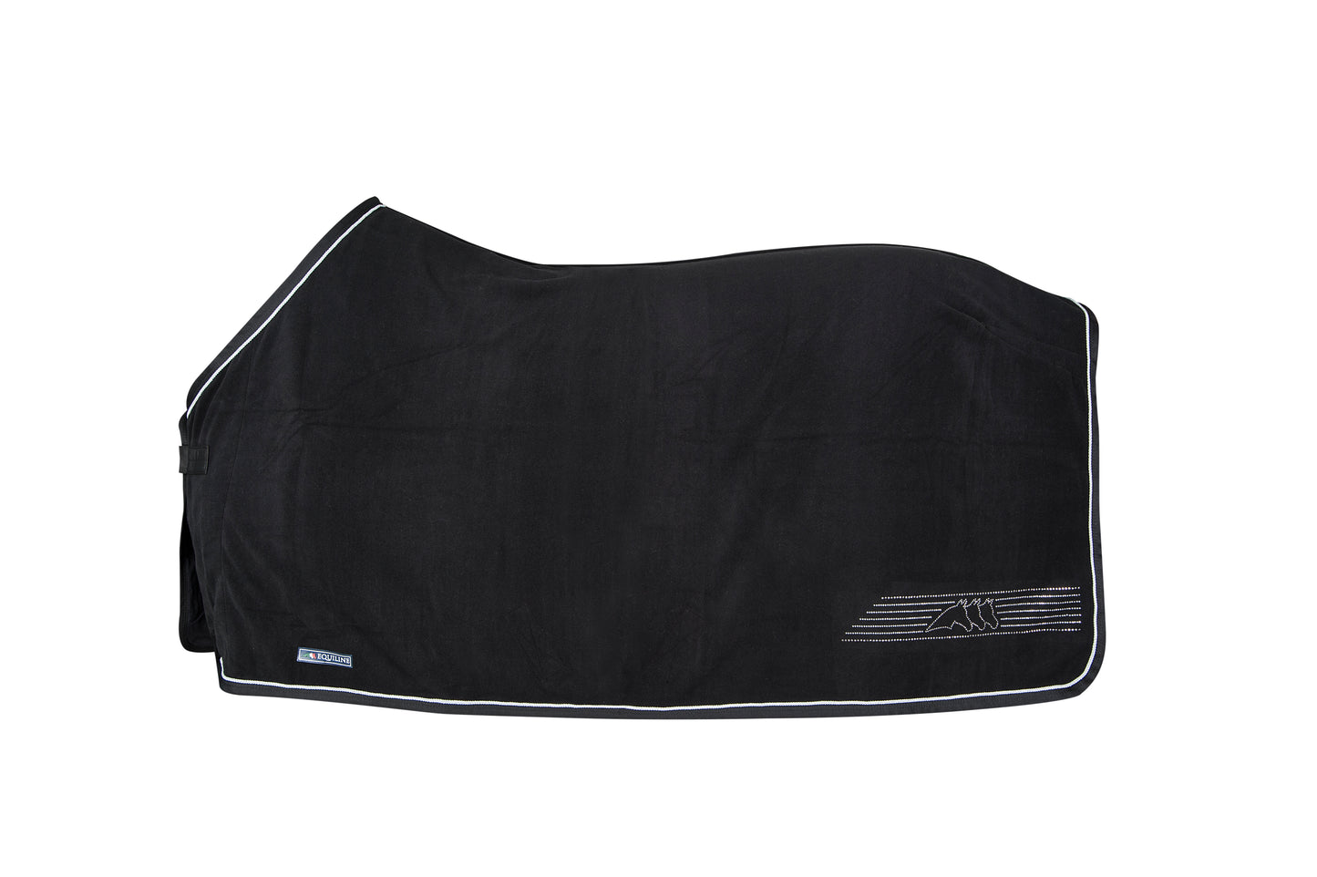 Equiline Birck Polar Fleece Rug - Black - X- Large 5'6