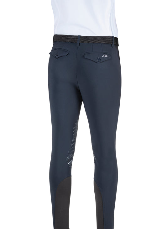 Equiline Albertk Mens Knee Grip Breeches - White IT 50