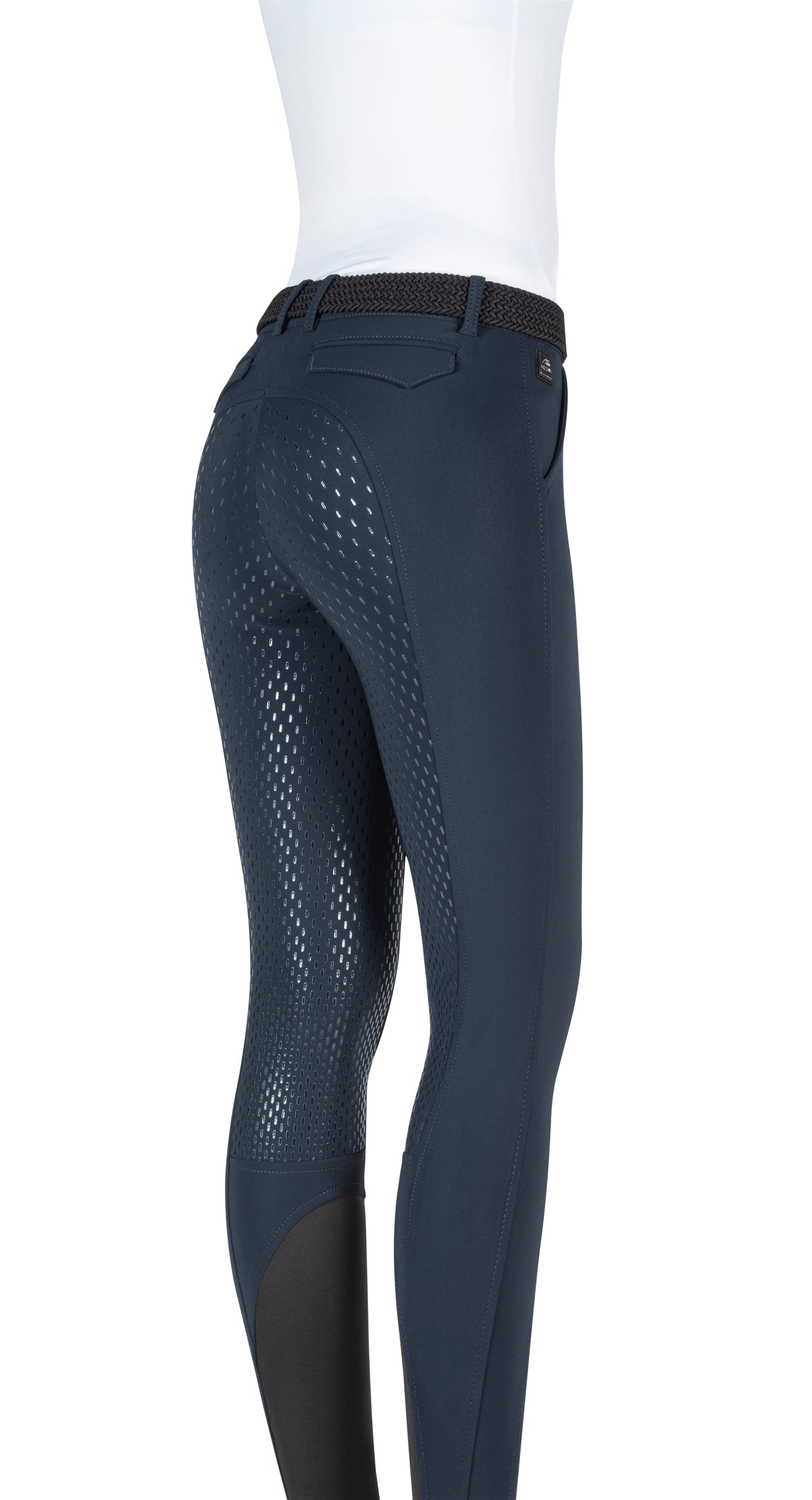 Equiline Juliek Womens Full Grip Breeches IT 40 / NZ 8 Navy
