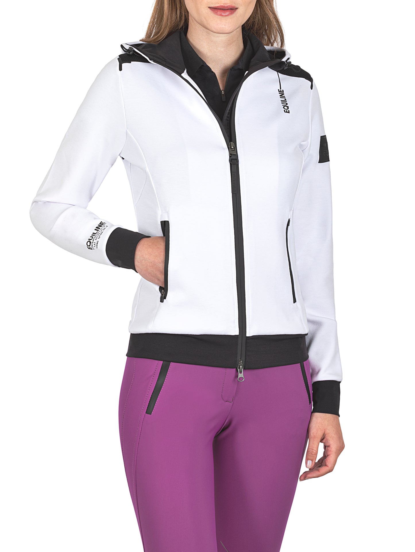 Equiline Cerrac High Tech Womens Fleece- Large Grey