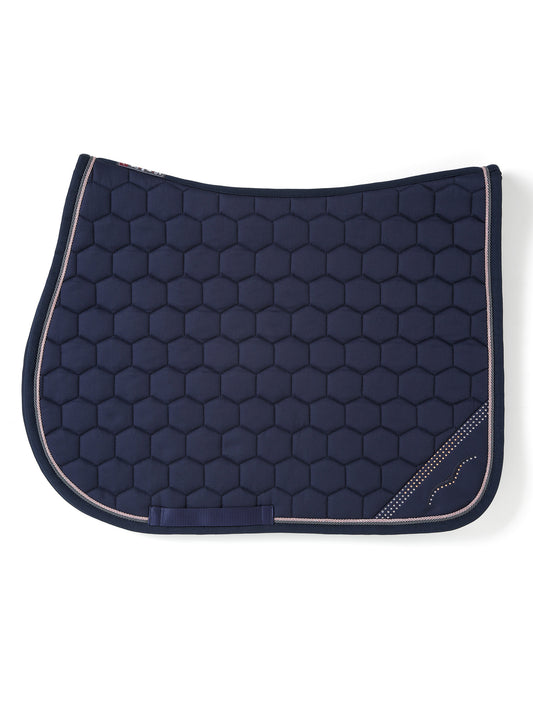 Animo Winc Saddle Blanket - Navy Jumping