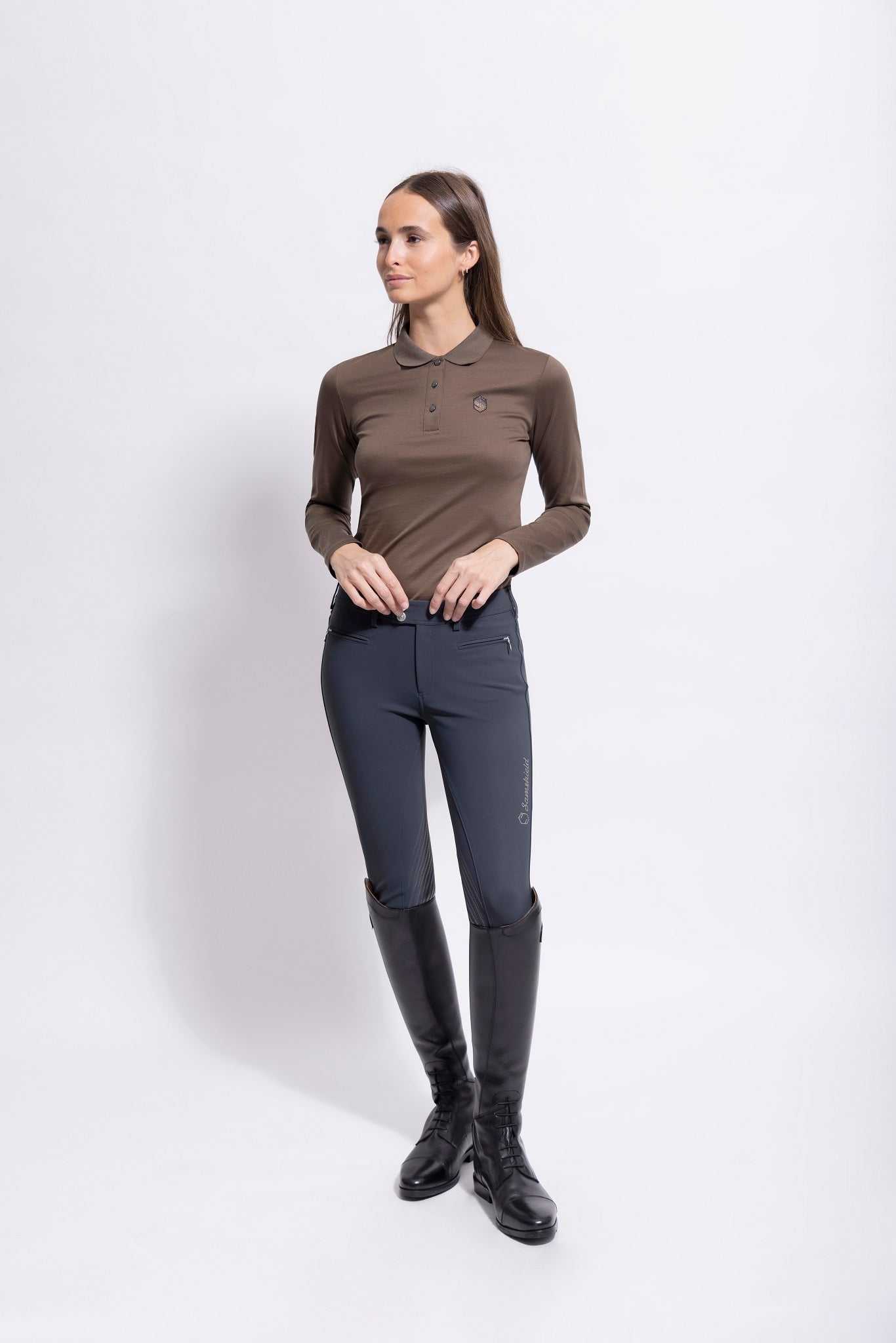 Samshield Erin Ladies Long Sleeve Polo Shirt