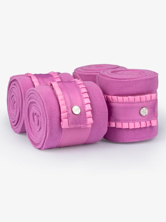 PS of Sweden Polo Bandage Ruffle Pearl Bright Magenta