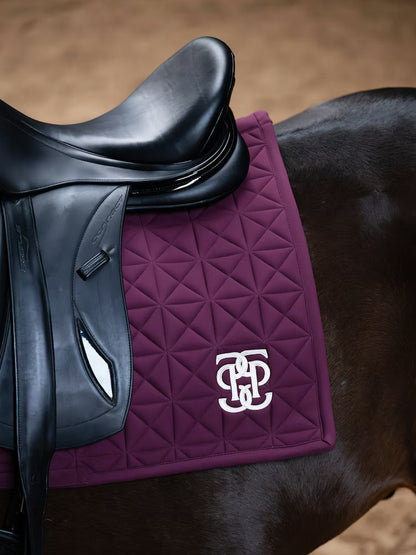 PS of Sweden Diamond Quilt Dressage Saddle Pad - Plum