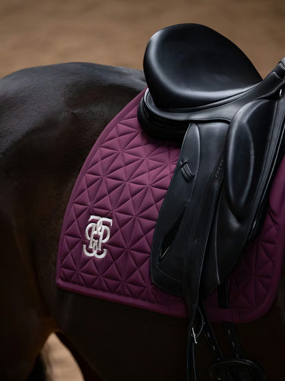 PS of Sweden Diamond Quilt Dressage Saddle Pad - Plum