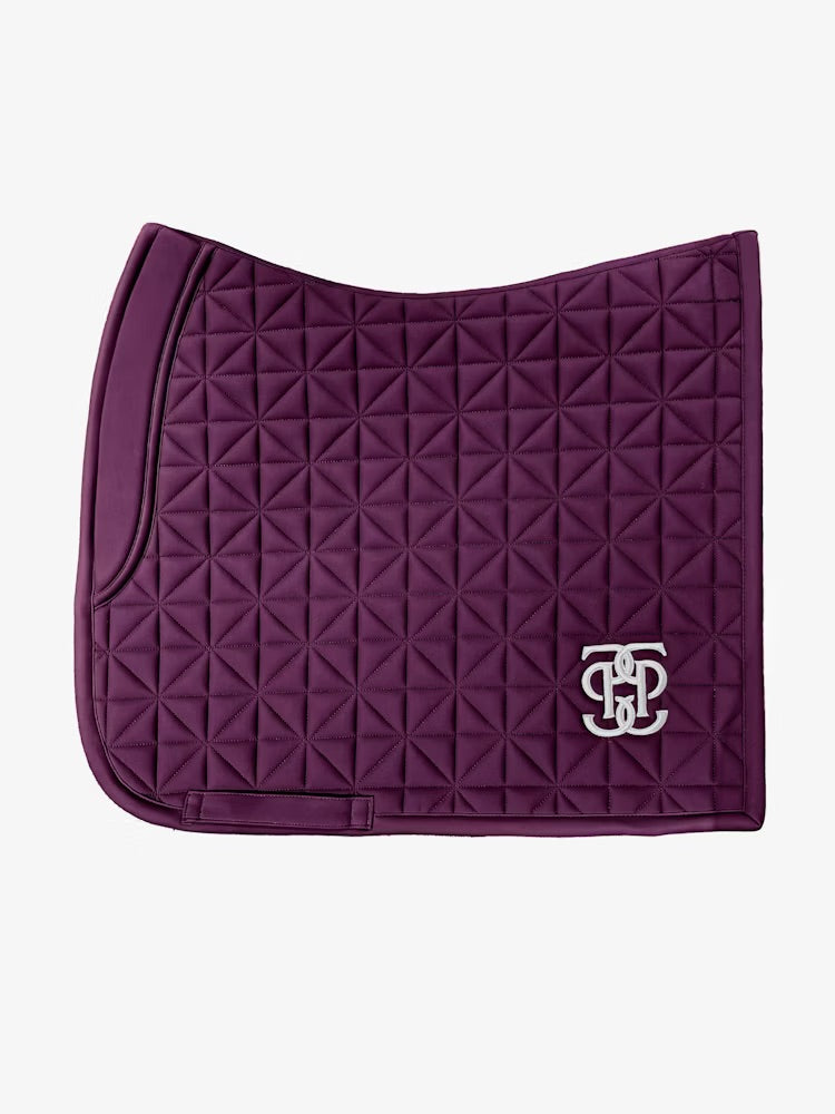 PS of Sweden Diamond Quilt Dressage Saddle Pad - Plum