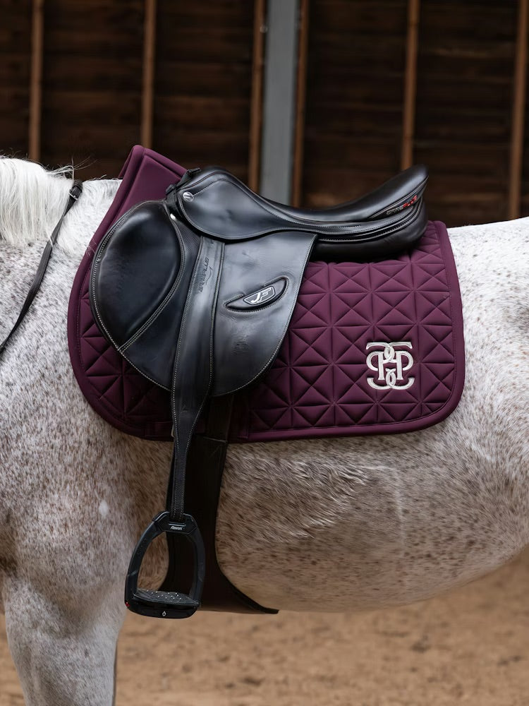 PS of Sweden Diamond Quilt Jump Saddle Pad - Plum