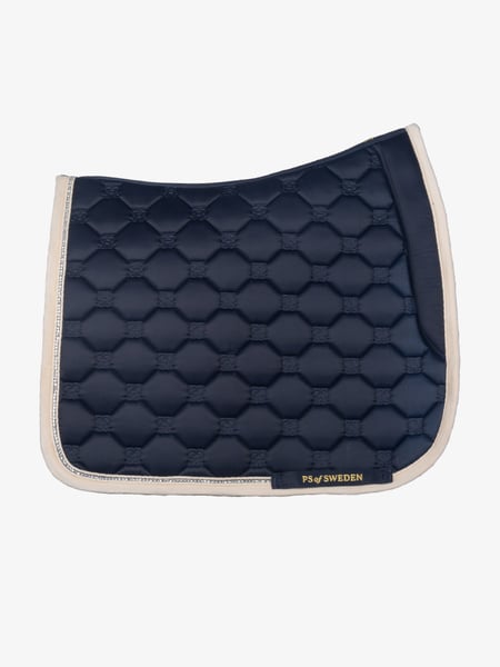 PS of Sweden Vintage Monogram Dressage Saddle Pad - Navy