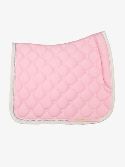PS of Sweden Vintage Monogram Dressage Saddle Pad - Hortensia Pink