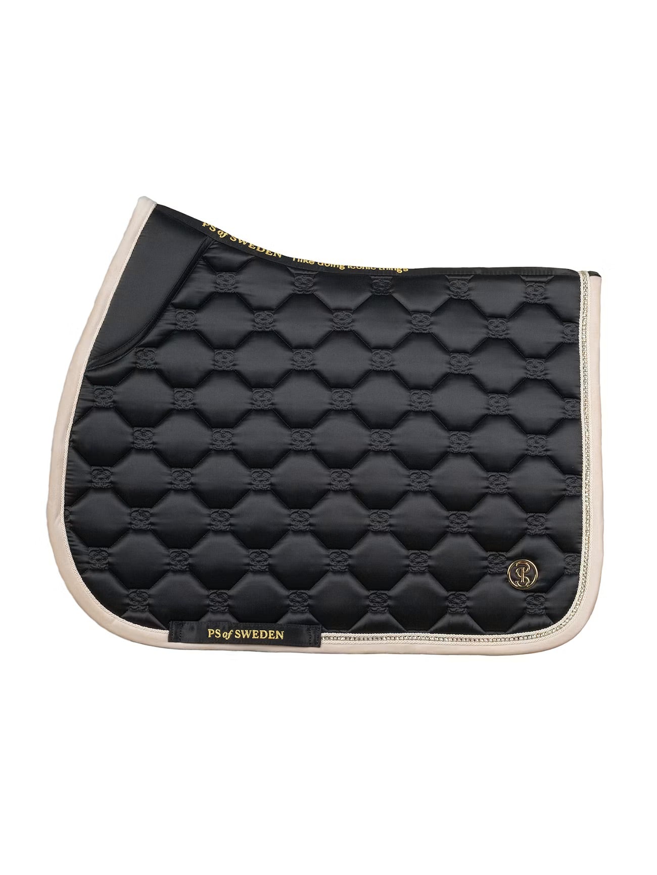 PS of Sweden Vintage Monogram Jump Saddle Pad - Black