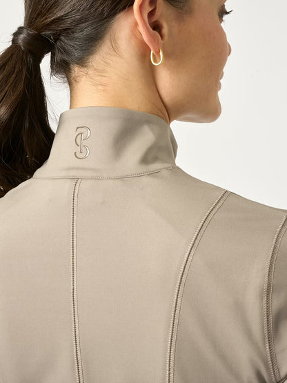 PS of Sweden Kaia Full Zip Mid Layer - Greige