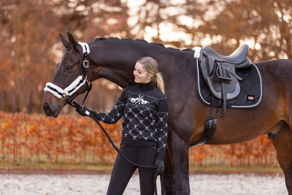 HV Polo Jacquard pullover Cecile - Navy