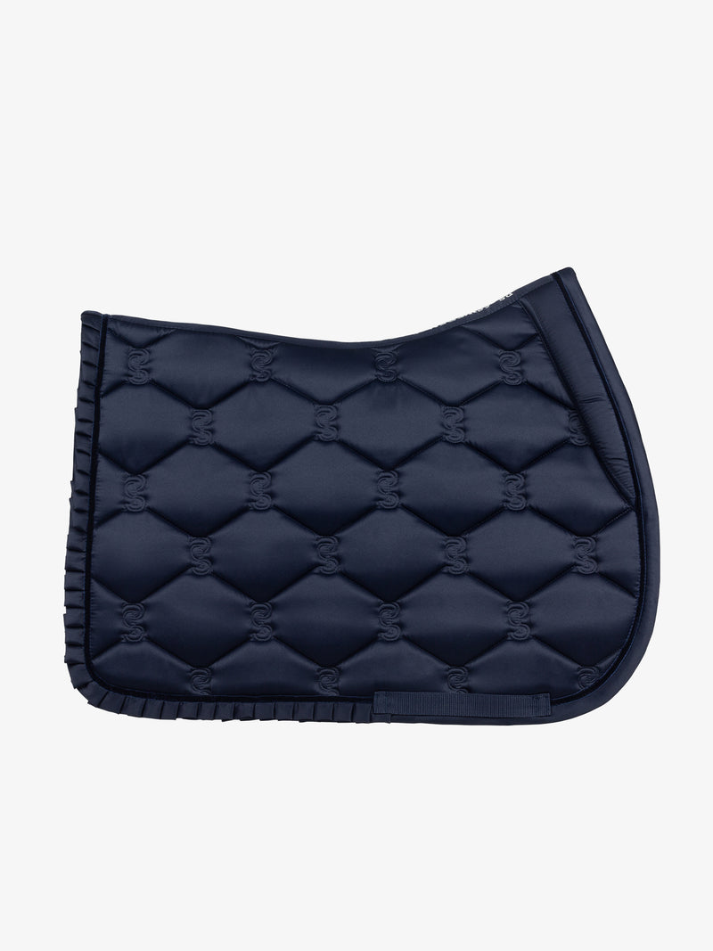 PS of Sweden Ruffle Jump Saddle Pad - Navy