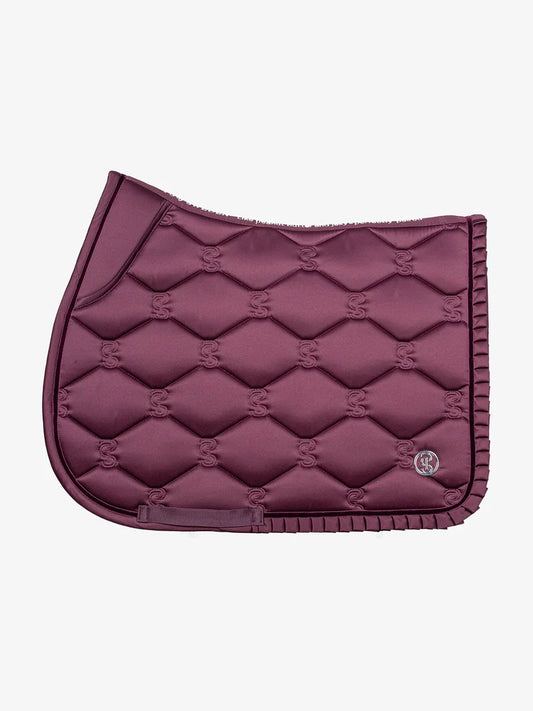 PS of Sweden Ruffle Jump Saddle Pad - Plum