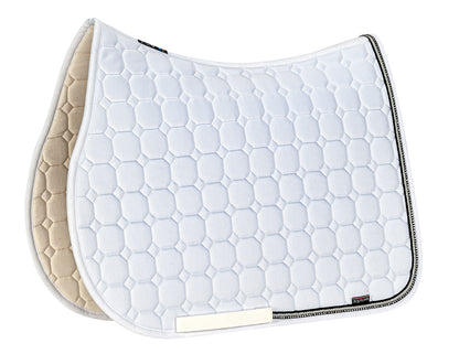 Equiline Rio Rhinestone Saddle Cloth B0I070 - White Jumping