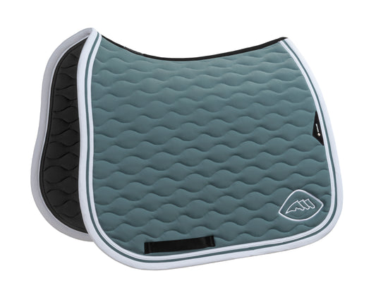Equiline Eqcud Tech Almond Dressage Saddle Pad - Forest Green