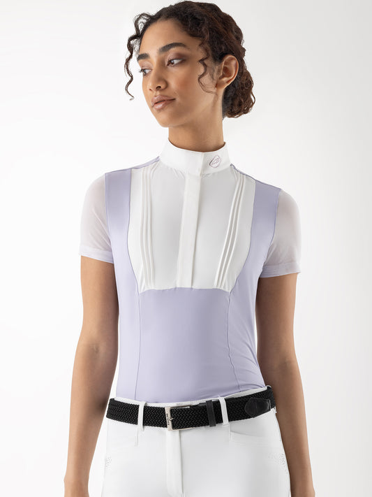Equiline Eqglio Women's Competition Polo S/S - Glicine