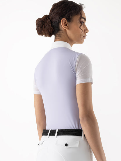Equiline Eqglio Women's Competition Polo S/S - Glicine
