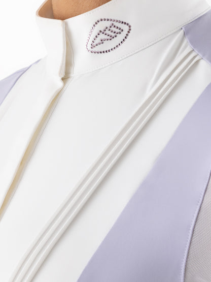 Equiline Eqglio Women's Competition Polo S/S - Glicine
