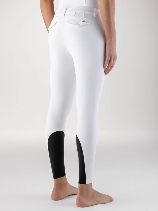 Equiline Albertk Mens Knee Grip Breeches - White IT 50