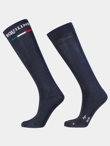 Equiline Silver Plus Light Socks - Blue
