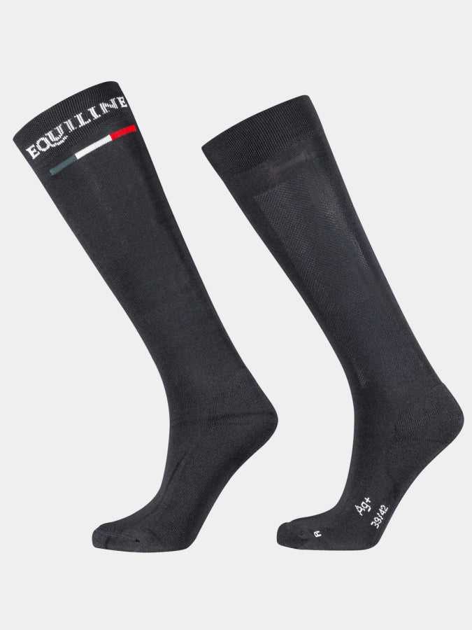 Equiline Silver Plus Light Socks - Black