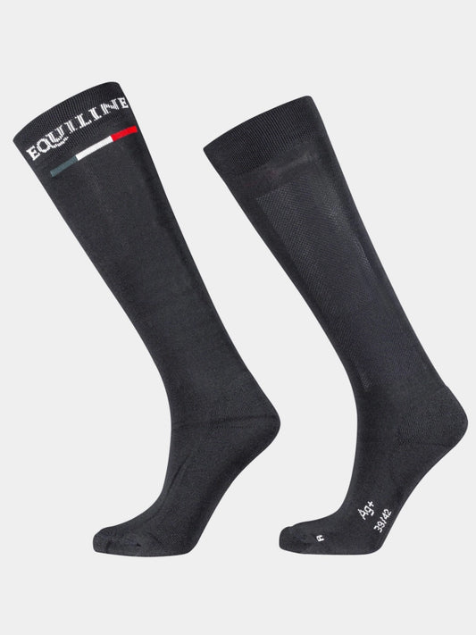 Equiline Silver Plus Light Socks - Black