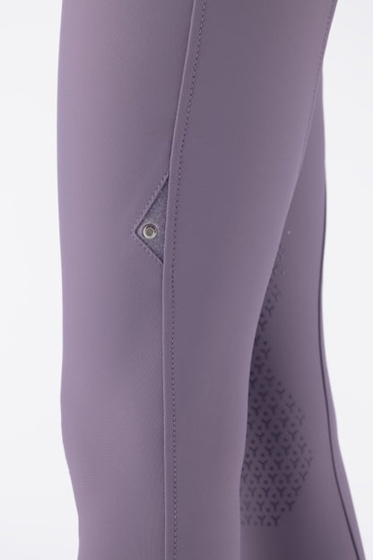 Equiline Eqcrystalek Knee Grip Breeches - Aubergine