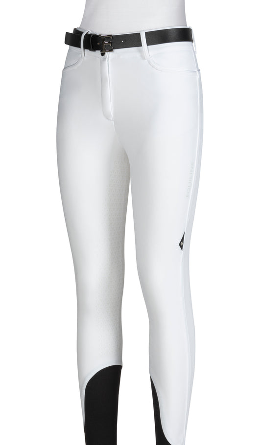 Equiline Women's Full Grip Breeches Gingerfh - White