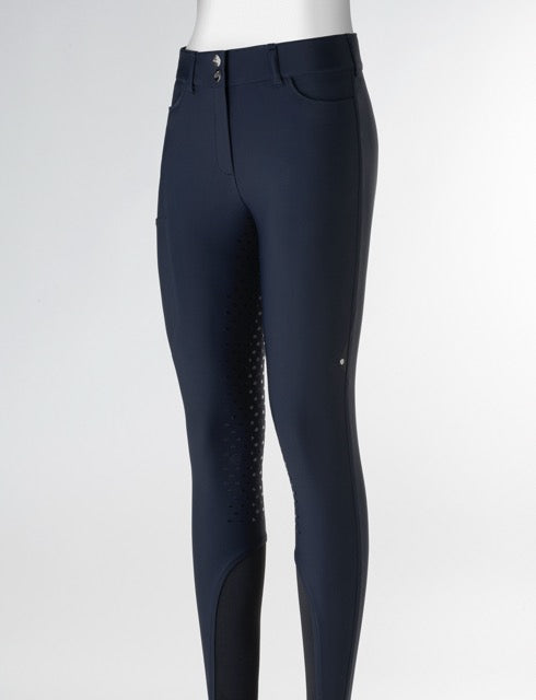 Equiline Eqcusmafh Full Grip High Waist Breeches - Blue