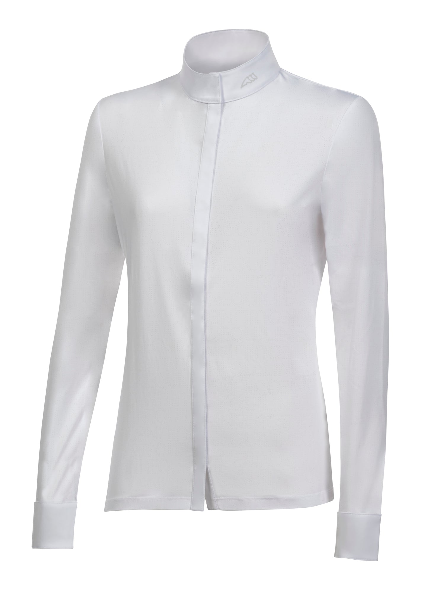 Equiline Women's Long-Sleeve Competition Shirt Cindrac - White