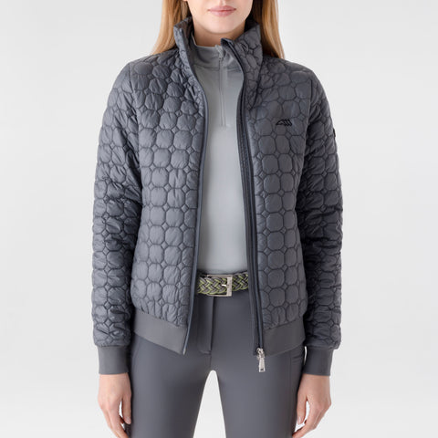 Equiline Womens Octagon Quilted Bomber Jacket Edae