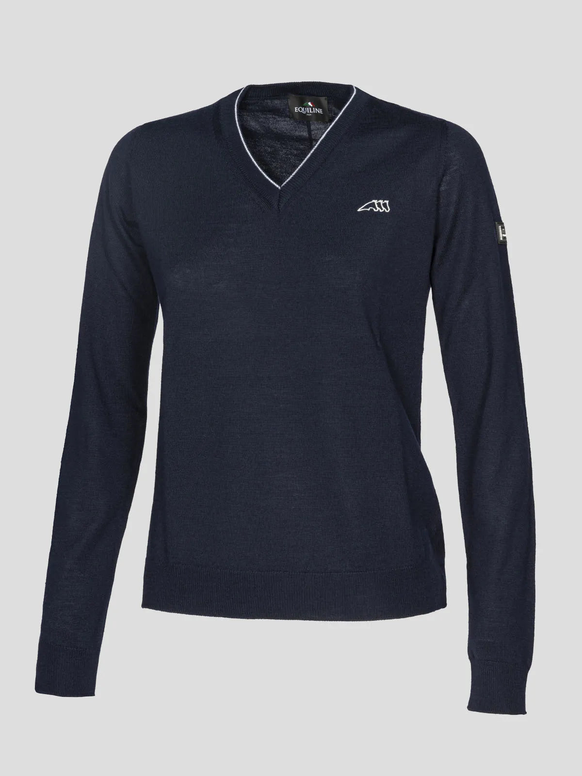 Equiline Women's Conce V Neck Pullover Sweater