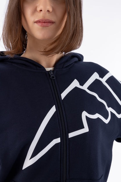 Equiline Eqcorgia Full Zip Hoodie - Blue